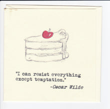 Load image into Gallery viewer, 4 Pack of Blank Greeting Cards - Oscar Wilde Quotes