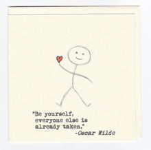 Load image into Gallery viewer, 4 Pack of Blank Greeting Cards - Oscar Wilde Quotes