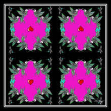 Load image into Gallery viewer, Kingfisher Pink Silk Scarf 136 x 136 cm
