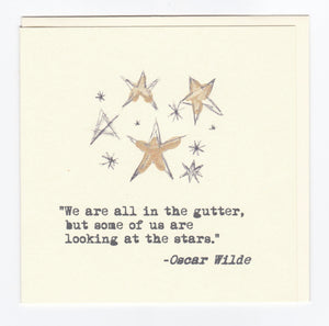 4 Pack of Blank Greeting Cards - Oscar Wilde Quotes
