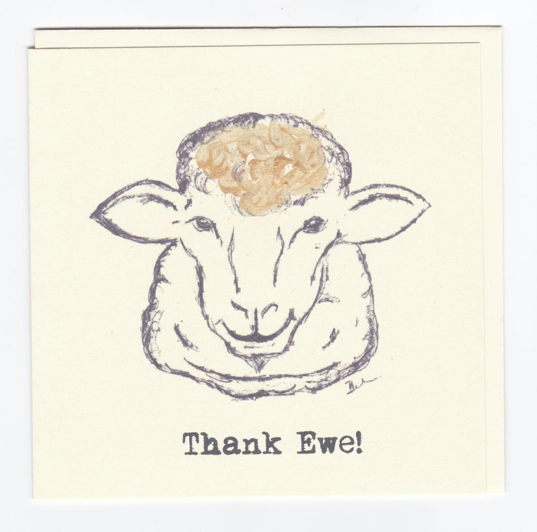 'Thank Ewe!' Greeting Card