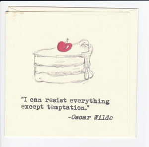 4 Pack of Blank Greeting Cards - Oscar Wilde Quotes