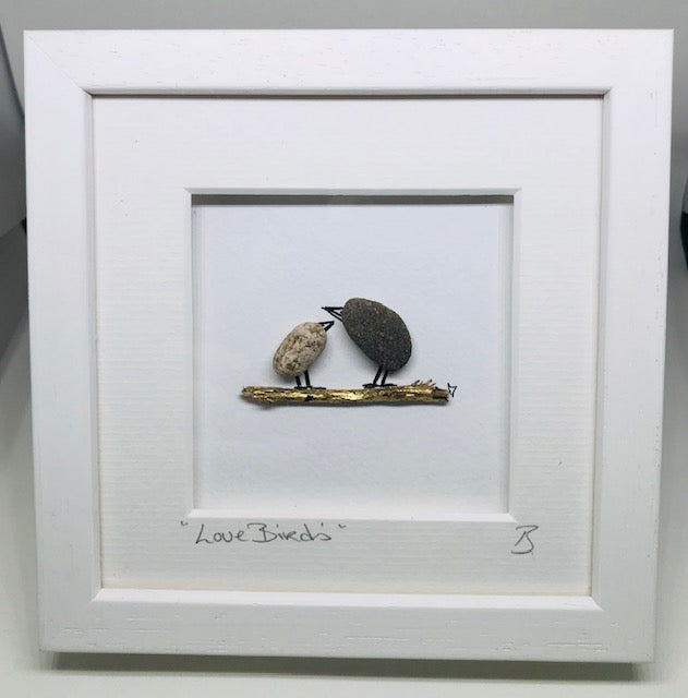 Love Birds - Pebble Art